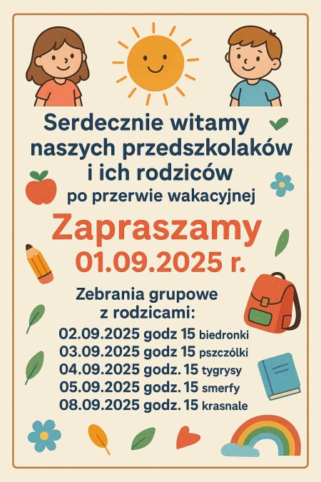 WITAMY PRZEDSZKOLAKÓW