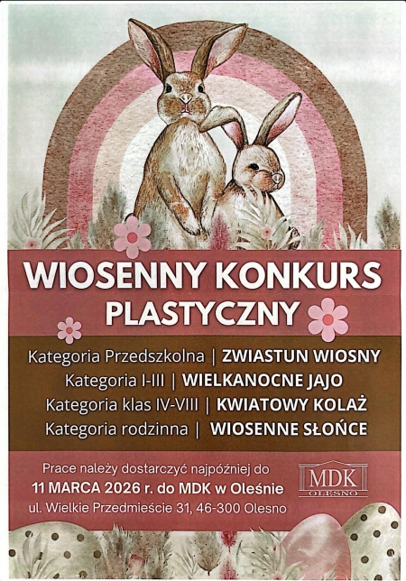 Wiosenny konkurs plastyczny