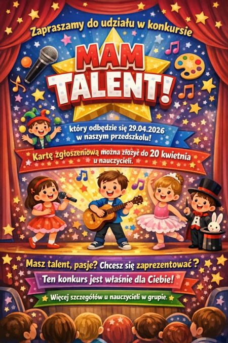 MAM TALENT  w naszym przedszkolu