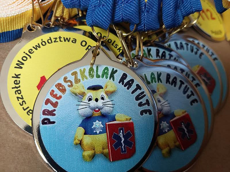 ''Przedszkolak ratuje'' - akcja z udziałem oleskich policjantów oraz funkcjonari...